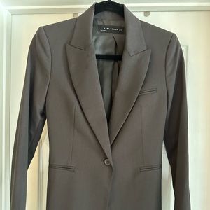Zara Woman tailored, one button wool jacket